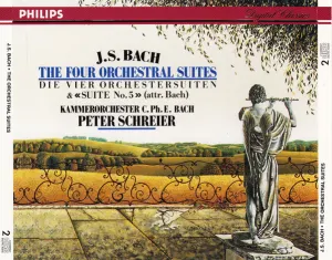 Pochette de Orchestral Suites nos. 1-5 de Johann Sebastian Bach - Kammerorchester Carl Philipp Emanuel Bach - Peter Schreier