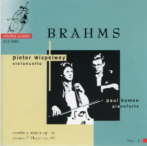 Pochette de Brahms: Sonatas for Violoncello & Piano de Pieter Wispelwey