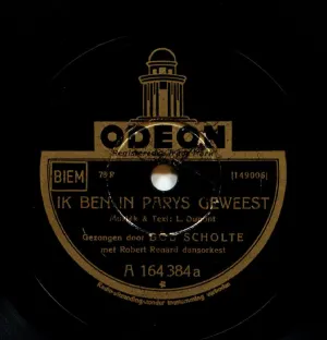 Pochette de Ik ben in Parys geweest / Een struische meid van Volendam de Bob Scholte