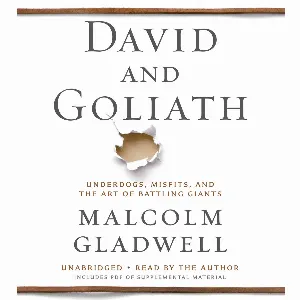 Pochette de David and Goliath de Malcolm Gladwell