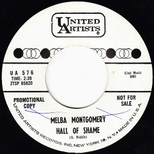 Pochette de Hall of Shame de Melba Montgomery