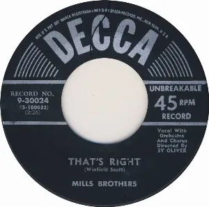 Pochette de That’s Right / Don’t Get Caught de The Mills Brothers