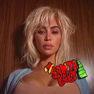 Pochette de Santa Baby de Kim Kardashian
