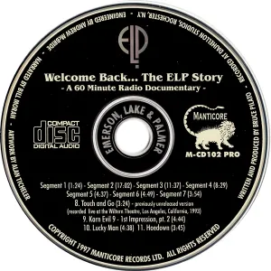 Pochette de Welcome Back… The ELP Story – A 60 Minute Radio Documentary – de Emerson, Lake & Palmer