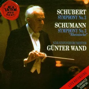 Pochette de Schubert: Symphony no. 3 / Schumann: Symphony no. 3 “Rheinische” de NDR Elbphilharmonie Orchester - Robert Schumann - Günter Wand - Franz Schubert