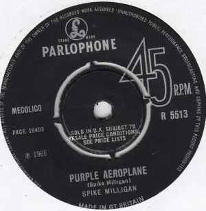 Pochette de Purple Aeroplane de Spike Milligan