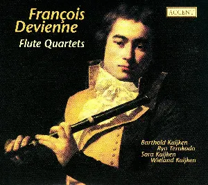 Pochette de Flute Quartets de Barthold Kuijken - Ryo Terakado - François Devienne - Wieland Kuijken