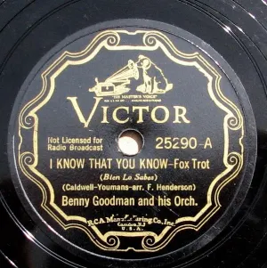 Pochette de I Know That You Know / If I Could Be With You (One Hour Tonight) de Benny Goodman and His Orchestra