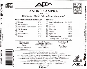 Pochette de Requiem / Motet "Benedictus Dominus" de Hervé Niquet - André Campra - Le Concert Spirituel