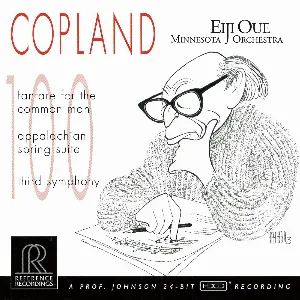 Pochette de Fanfare for the Common Man / Appalachian Spring / Symphony no. 3 de Eiji Oue - Minnesota Orchestra - Aaron Copland