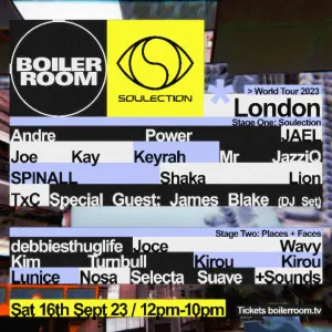 Pochette de Boiler Room London: Soulection de James Blake