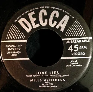 Pochette de Be My Life's Companion / Love Lies de The Mills Brothers