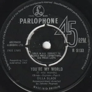 Pochette de You’re My World (Il mio mondo) de Cilla Black