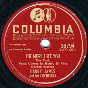 Pochette de The More I See You / I Wish I Knew de Harry James and His Orchestra
