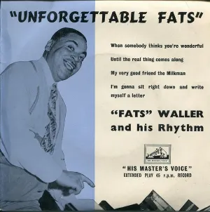 Pochette de Unforgettable Fats de Fats Waller and His Rhythm