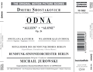 Pochette de Odna (Alone) de Dmitri Shostakovich