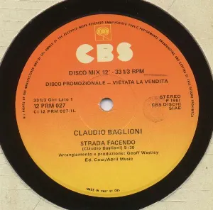 Pochette de Strada facendo / Via de Claudio Baglioni