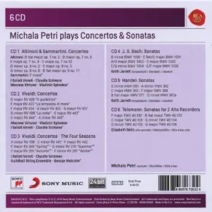 Pochette de Michala Petri plays Concertos & Sonatas de Michala Petri