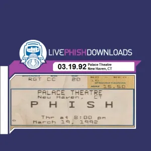 Pochette de 1992-03-19: Palace Theatre, New Haven, CT, USA de Phish