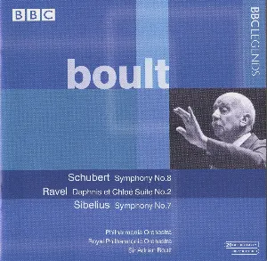 Pochette Schubert: Symphony no. 8 / Ravel: Daphnis et Chloé Suite no. 2 / Sibelius: Symphony no. 7