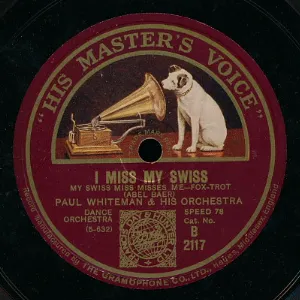 Pochette de I Miss My Swiss (My Swiss Miss Misses Me) / Valse Vanite de Paul Whiteman and His Orchestra