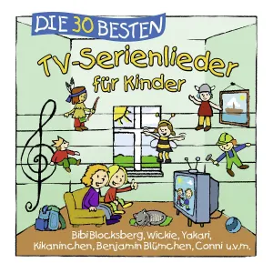 Pochette de Die 30 besten TV-Serienlieder für Kinder de Simone Sommerland, Karsten Glück und die Kita-Frösche