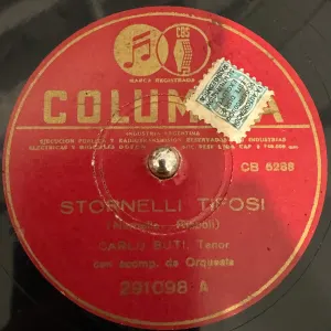 Pochette de Stornelli tifosi / Chiudi gli occhi, monella de Carlo Buti