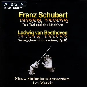 Pochette Schubert: String Quartet in D minor / Beethoven: String Quartet in F minor