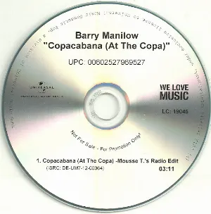 Pochette Copacabana (At the Copa) (Mousse T.’s radio edit)