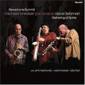 Pochette de Gathering of Spirits de David Liebman - Michael Brecker - Joe Lovano