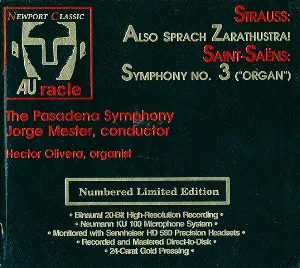 Pochette Strauss: Also Sprach Zarathustra! / Saint-Saëns: Symphony no. 3 (