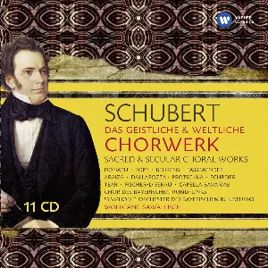 Pochette de Das Geistliche & Weltliche Chorwerk (Sacred & Secular Choral Works) de Josef Protschka - Dietrich Fischer‐Dieskau - Brigitte Fassbaender - Hildegard Behrens - Wolfgang Sawallisch - Symphonieorchester des Bayerischen Rundfunks - Helen Donath - Lucia Popp - Robert Tear - Peter Schreier - Chor des Bayerischen Rundfunks - Francisco Araiza - Adolf Dallapozza - Franz Schubert