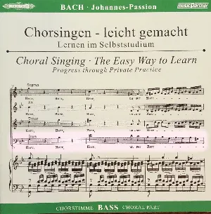 Pochette Johannes-Passion (Chorsingen - leicht gemacht)