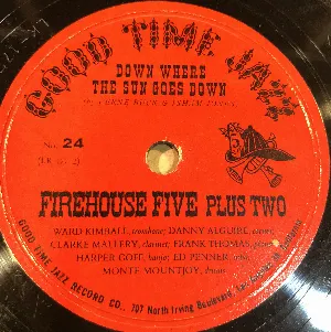 Pochette de Down Where the Sun Goes Down / St. Louis Blues de Firehouse Five Plus Two