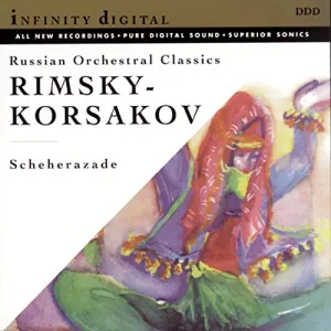 Pochette de Scheherazade de Nikolai Rimsky‐Korsakov - Los Angeles Philharmonic - Zubin Mehta
