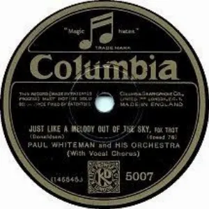 Pochette de Just Like a Melody Out of the Sky / Because My Baby Don’t Mean “Maybe” Now! de Paul Whiteman and His Orchestra