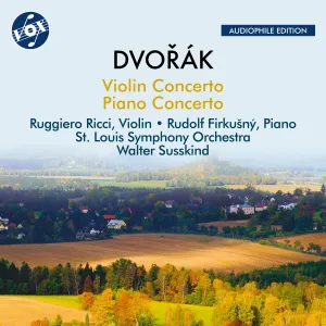 Pochette de Violin Concerto & Piano Concerto (Remastered 2024) de Walter Süsskind - Antonín Dvořák - Saint Louis Symphony Orchestra - Rudolf Firkušný - Ruggiero Ricci