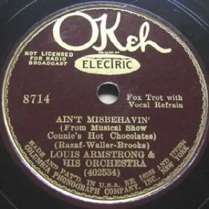 Pochette de Ain't Misbehavin' / (What Did I Do to Be) Black and Blue de Louis Armstrong & His Orchestra