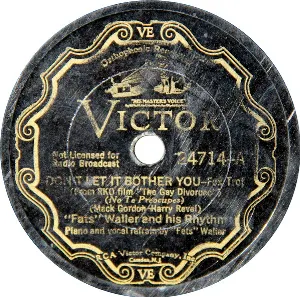 Pochette de Don't Let It Bother You / Georgia May de Fats Waller and His Rhythm