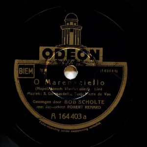 Pochette de O Marenariello / Witte rozen de Willy Derby - Bob Scholte