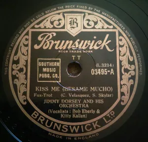 Pochette de Kiss Me (Besame Mucho) / They're Either Too Young or Too Old de Jimmy Dorsey and His Orchestra