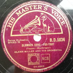 Pochette de Slumber Song / Moonlight Cocktail de Glenn Miller and His Orchestra