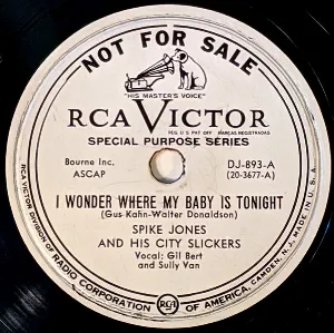 Pochette de I Wonder Where My Baby Is Tonight / Varsity Drag de Spike Jones and His City Slickers