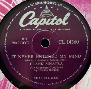 Pochette de It Never Entered My Mind / In the Wee Small Hours of the Morning de Frank Sinatra