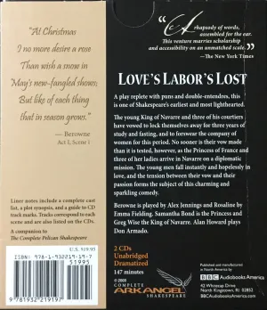 Pochette de Love's Labor's Lost de William Shakespeare