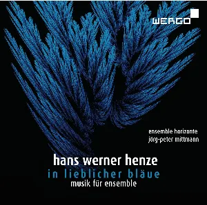 Pochette de Kammermusik 1958 über die Hymne "In lieblicher Bläue" von Hölderlin für Tenor, Gitarre und acht Soloinstrumente de Hans Werner Henze