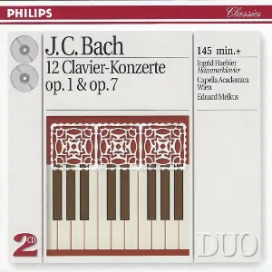 Pochette de 12 Clavier-Konzerte op. 1 & op. 7 de Johann Christian Bach - Ingrid Haebler