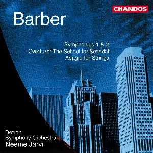 Pochette Symphonies 1 & 2 / Overture: The School for Scandal / Adagio for Strings