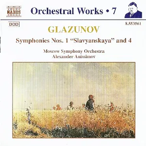 Pochette de Orchestral Works, Volume 7: Symphonies nos. 1 “Slavyanskaya” and 4 de Alexander Glazunov - Moscow Symphony Orchestra