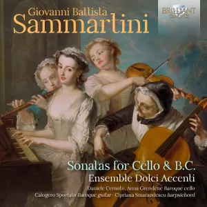 Pochette de Sonatas for Cello & B.C. de Giovanni Battista Sammartini